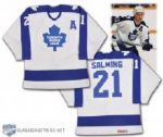 Borje Salmings 1985-86 Toronto Maple Leafs Alternate Captains Game-Worn Jersey