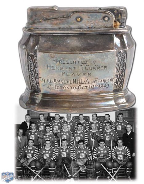 Buddy OConnors 1949 NHL All-Star Game Table Lighter