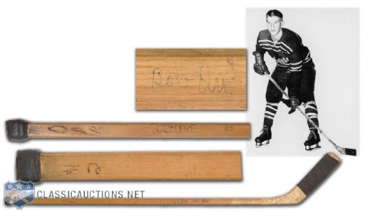 Bobby Orrs 1963-64 Oshawa Generals Team-Signed Game-Used Stick