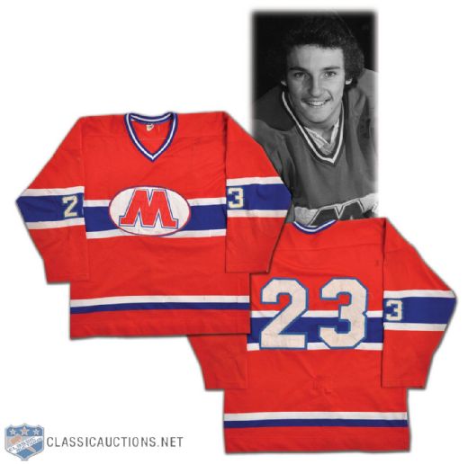 Denis Savards 1977-80 Montreal Juniors Photo-Matched Game-Worn Jersey and Scrapbook Collection