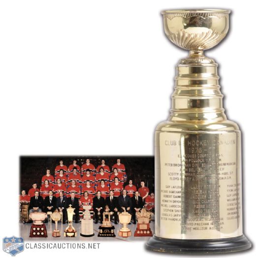 Pierre Mondous 1976-77 Montreal Canadiens Stanley Cup Championship Trophy (13")