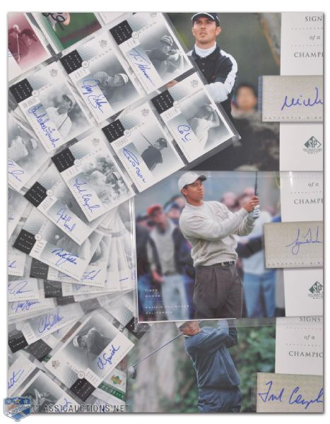 Upper Deck 2001 Sign of the Times and 2004 SP Signature Golf Autographed Sets/Near Sets