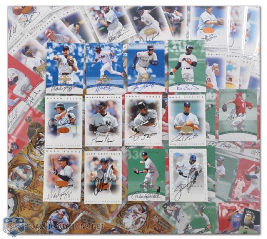 Huge Autographed Baseball Collection, Including 1996 Leaf Signature, 1997 Donruss Signature + Topps, Bowman & Other Signed Sets/Near Sets