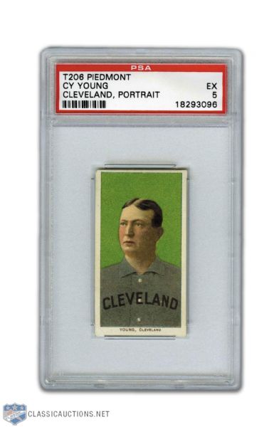 T206 Piedmont Cy Young (Portrait) Graded PSA 5