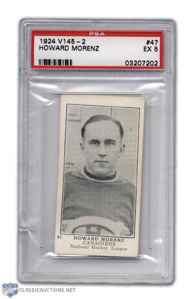 1924-25 William Patterson V145-2 #47 Howie Morenz - Graded PSA 5