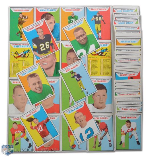 1965 Topps CFL Complete 132-Card Set