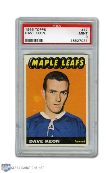1965-66 Topps #17 - Dave Keon PSA 9 - None Graded Higher