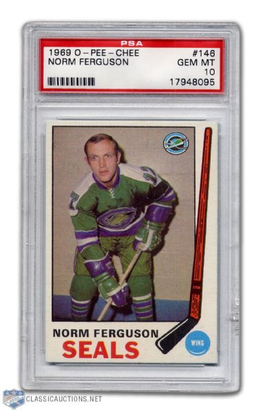 1969-70 O-Pee-Chee #146 - Norm Ferguson - Graded PSA 10 - None Graded Higher!