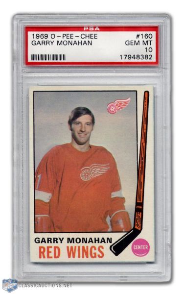 1969-70 O-Pee-Chee #160 - Garry Monahan - Graded PSA 10 - None Graded Higher!