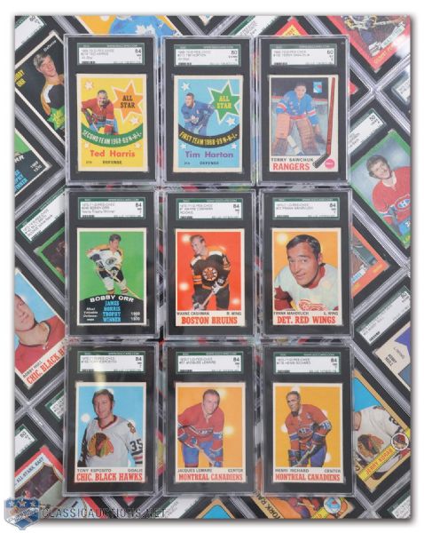 1970s O-Pee-Chee Hockey Graded Card Collection of 500+
