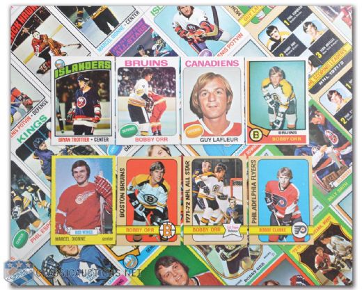 1972-73 to 1976-77 Topps Hockey Card Set Collection of 5