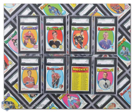 1971-72 Topps Hockey Card SGC Graded Set with Duplicates