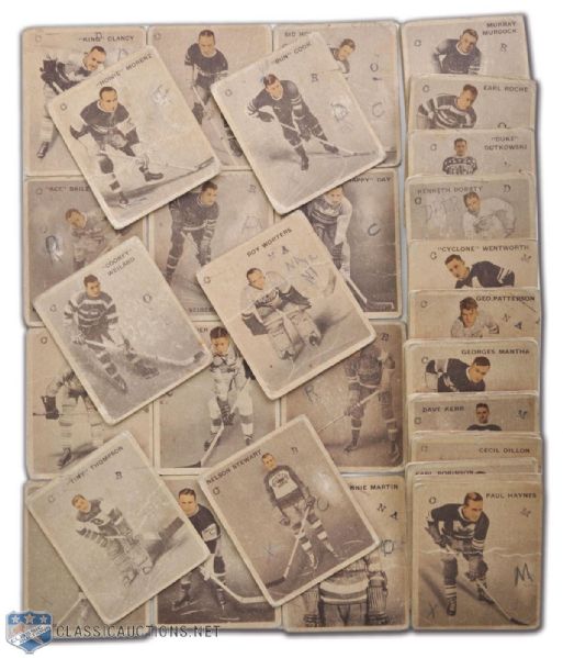 1933-34 World Wide Gum Ice Kings Near Set (71/72)