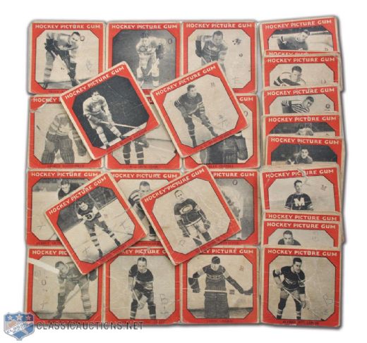 1933-34 Canadian Chewing Gum Complete 50-Card Set