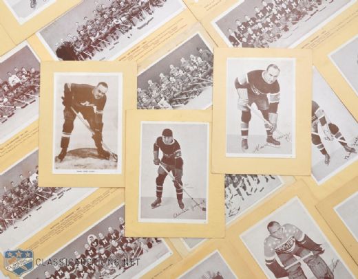 1935-40 Canada Starch Crown Brand Photo Collection of 58, Including King Clancy