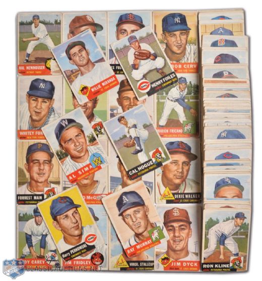 1953 Topps Baseball Card Lot of 110