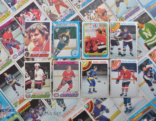 1970s Hockey Card Collection, Including Wayne Gretzky Rookie Card