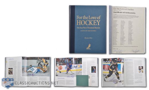 "For the Love of Hockey" Limited Edition Autographed Signature Series Book