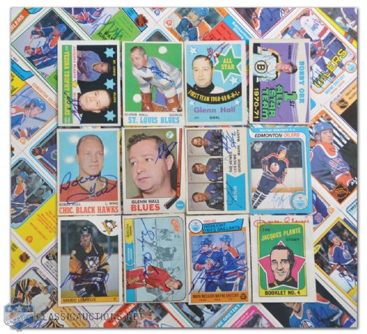 Massive 1960s, 70s & 80s O-Pee-Chee Autographed Hockey Card Collection of 4000+