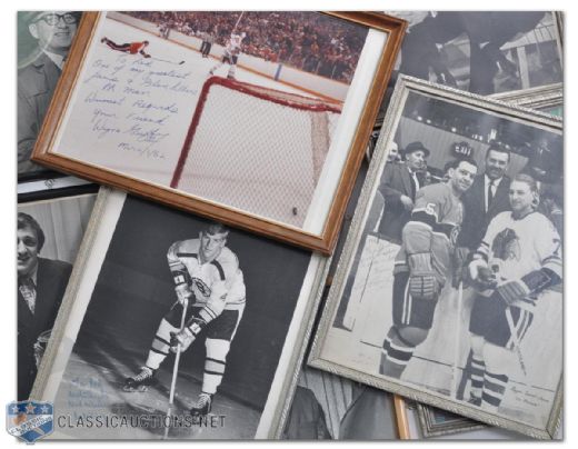 Orr, Howe, Gretzky, Hull & Others Vintage Signed Framed Photo Collection of 8