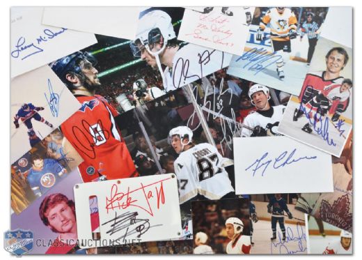 Huge Signed Index Card, Photo, Envelope and Other Collection of 400+