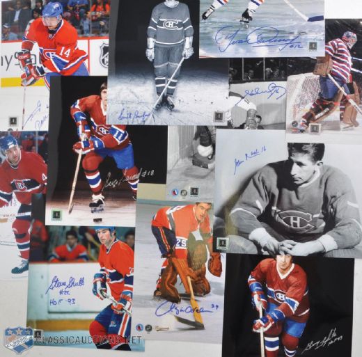 Montreal Canadiens Signed 10x8 Photo Collection of 40, Including Carey Price and 10 HOFers!