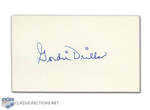 HOFers Bailey, Primeau and Drillon Autographed Index Cards