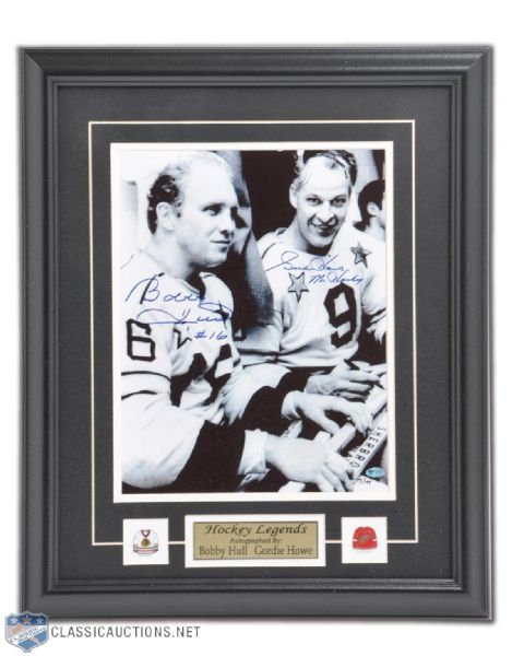 Gordie Howe & Bobby Hull Limited Edition Signed Framed Photo