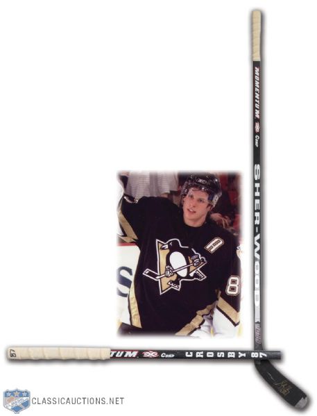 Sidney Crosbys 2005-06 Pittsburgh Penguins Signed Game-Used Rookie Stick