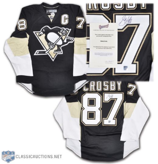 Sidney Crosby Autographed Pittsburgh Penguins Jersey