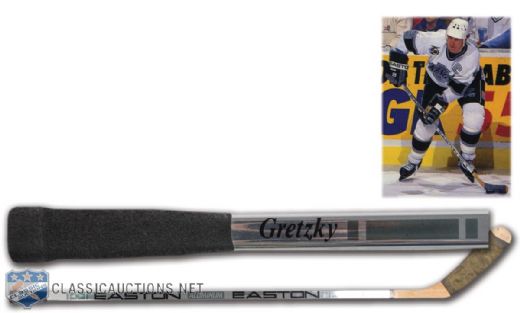 Wayne Gretzkys 1990s Los Angeles Kings Easton Game-Used Stick