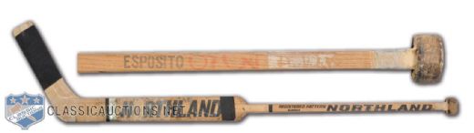 Tony Espositos Chicago Black Hawks Northland Game-Used Stick