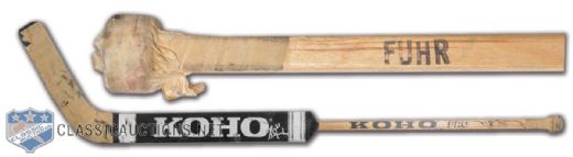 Grant Fuhrs Signed Koho Game-Used Stick