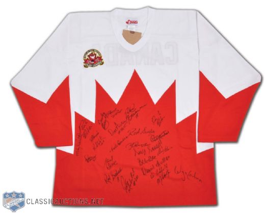 1972 Canada-Russia Series Team Canada Jersey Team-Signed by 23