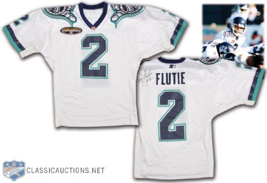 Doug Fluties 1996-97 Toronto Argonauts Signed Game-Worn Jersey