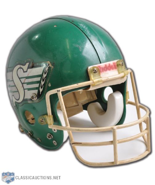 1990s Saskatchewan Roughriders Game-Worn Helmet