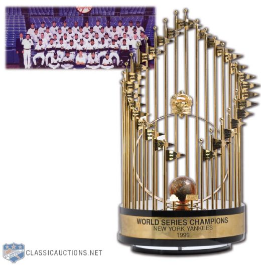 New York Yankees 1999 World Series Champions Full-Size Commissioners Trophy (25")