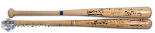 Toronto Blue Jays 1992 and 1993 World Series Champions Team-Signed Bats