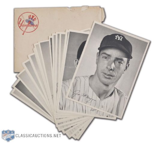 1947 New York Yankees Players Pictures, Collection of 25, Featuring DiMaggio, Berra and Rizutto (9" x 6 12")