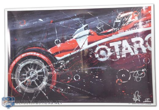 Scott Dixon "Record Breaker" Art Rotondo Lithograph Signed by Scott Dixon