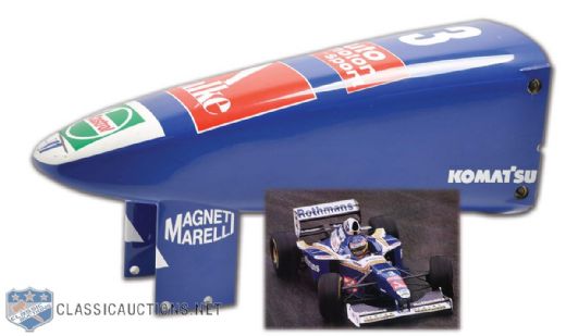 Jacques Villeneuves Formula One 1997 Championship Season Williams Nose Cone