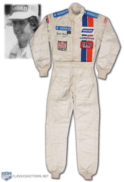 Rick Mears Penske Racing Team Indy Car Signed Race-Worn Drivers Suit