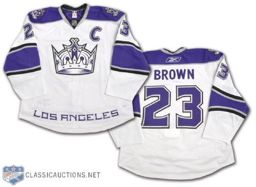 Dustin Browns 2010-11 Los Angeles Kings Game-Worn Jersey