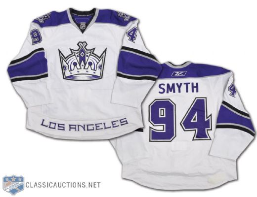 Ryan Smyths 2010-11 Los Angeles Kings Game-Worn Jersey