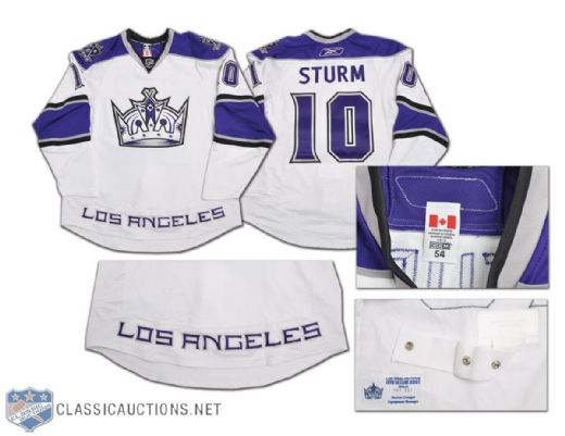 Marco Sturms 2010-11 Los Angeles Kings Game-Worn Jersey