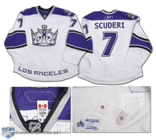 Rob Scuderis 2010-11 Los Angeles Kings Game-Worn Jersey