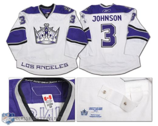 Jack Johnsona 2010-11 Los Angeles Kings Game-Worn Jersey
