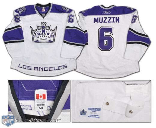 Jake Muzzins 2010-11 Los Angeles Kings Game-Worn Jersey