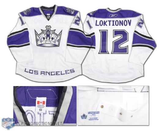 Andrei Loktionovs 2010-11 Los Angeles Kings Game-Issued Jersey