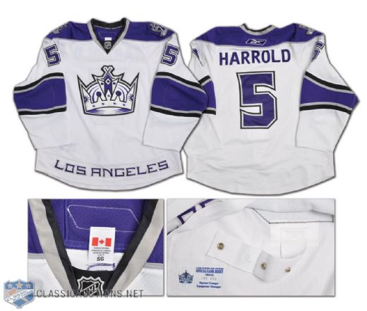 Peter Harrolds 2010-11 Los Angeles Kings Game-Issued Jersey